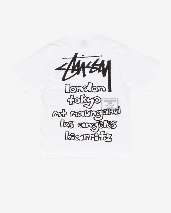 Stüssy - Men's Always Do What You Should Do World Tour Tee - (White)