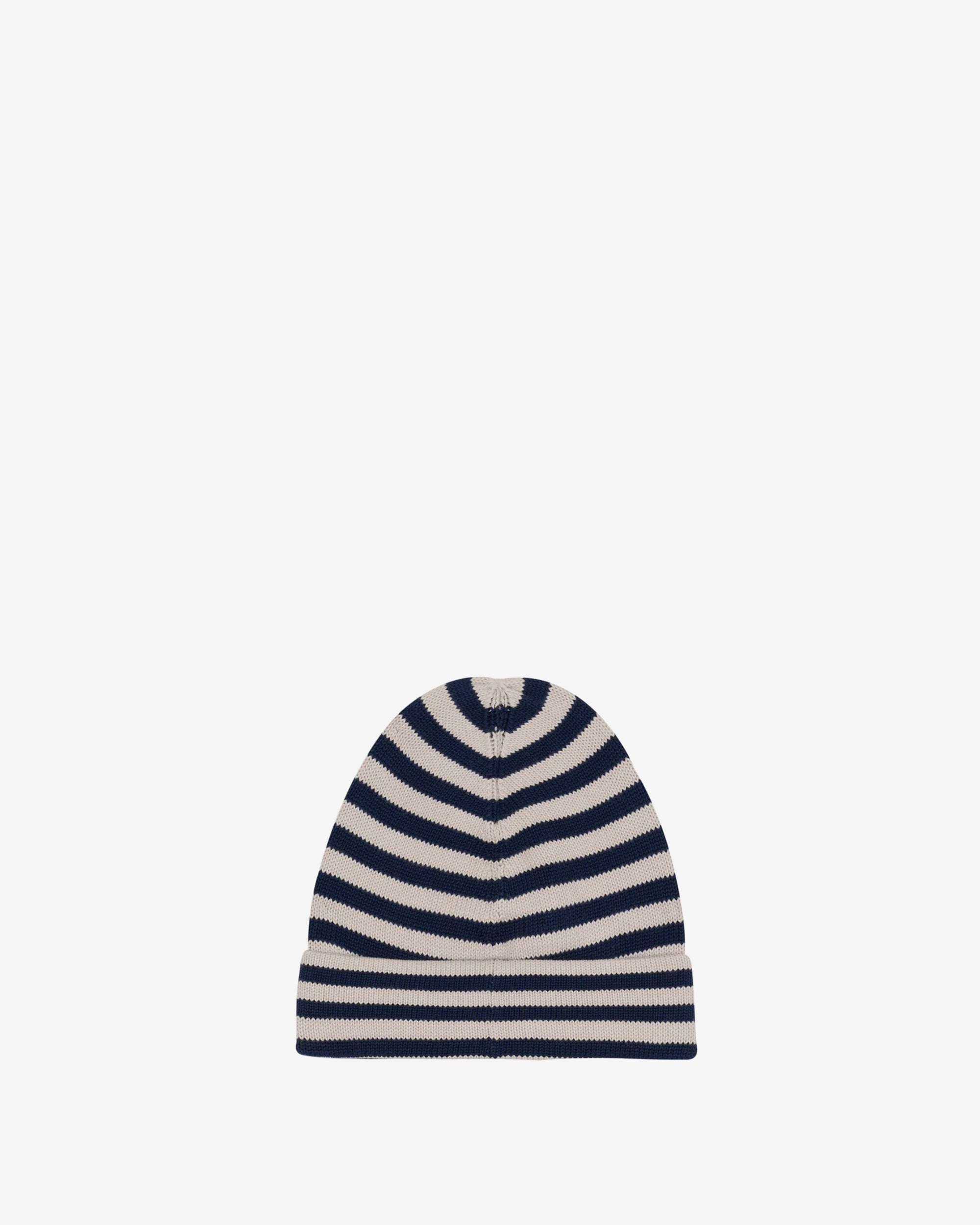 Brain Dead - Men's APC Striped Cotton Beanie - (Navy) view 3, Click to Zoom in