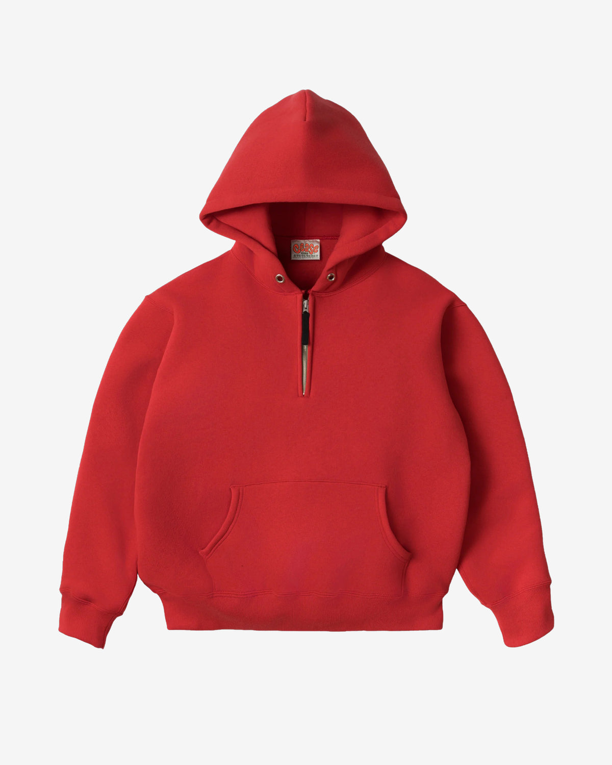 Cease - Quarter Zip Hoodie - (Poppy Red) view 1, Click to Zoom in