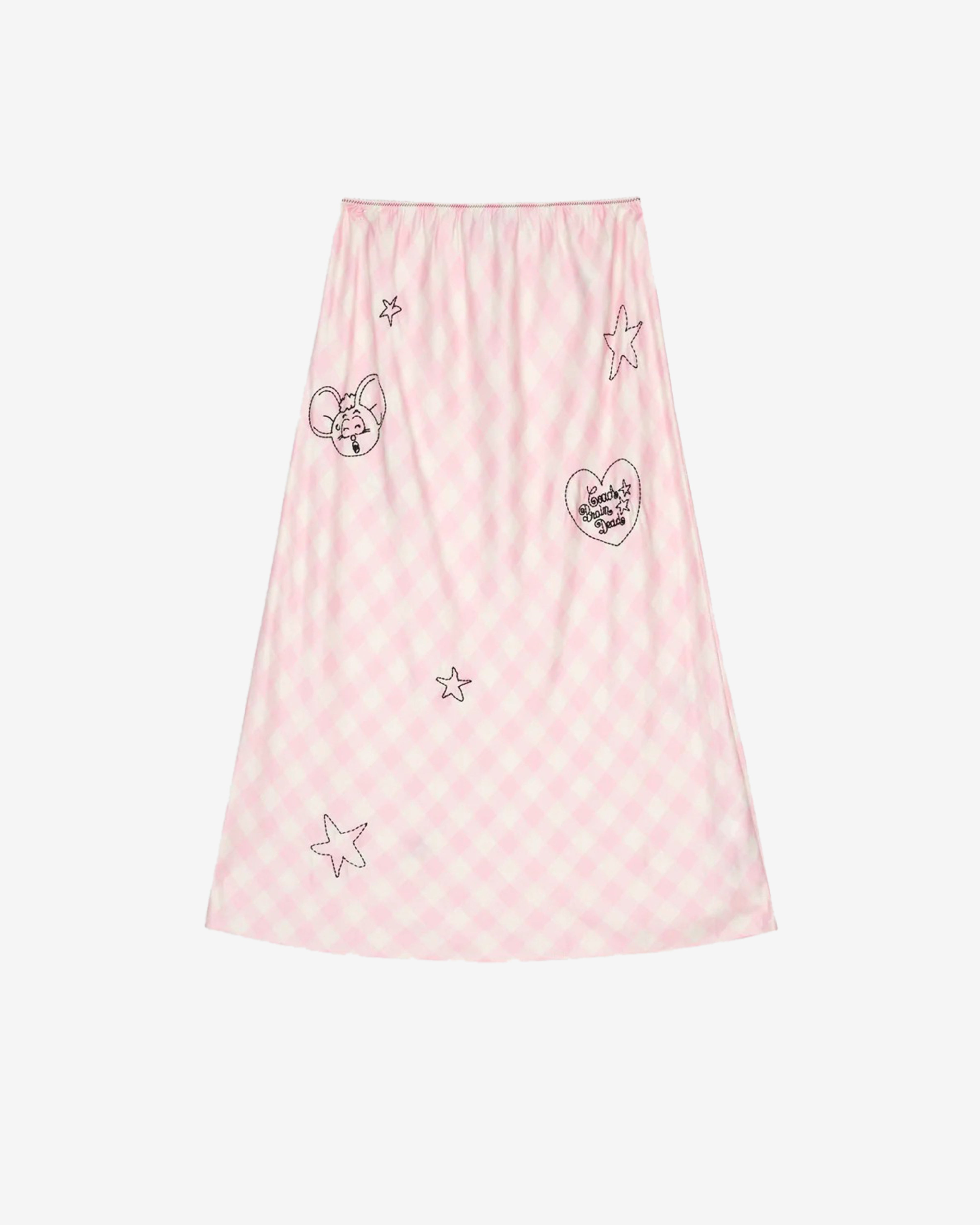 【COACH | BRAIN DEAD】エンブロイダード スリップ スカート Brain Dead: Women's Coach Embroidered Slip Skirt (Light Pink
