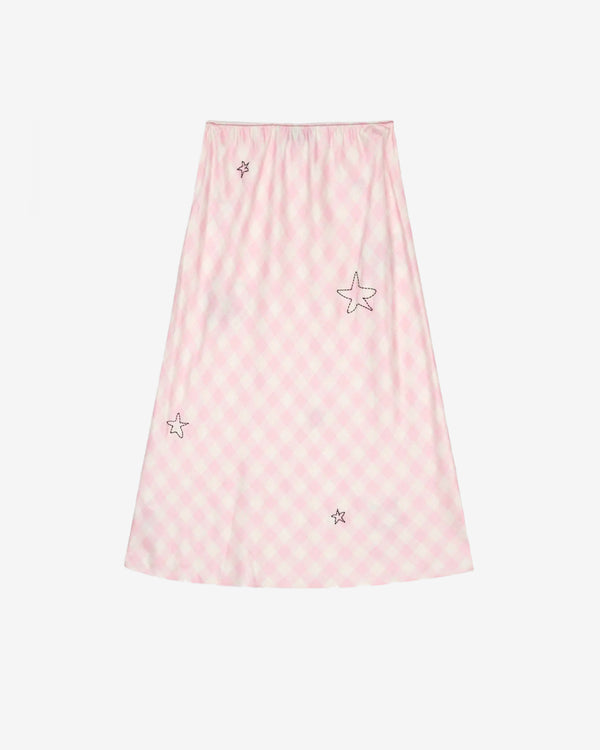 Brain Dead - Women's Coach Embroidered Slip Skirt - (Light Pink)