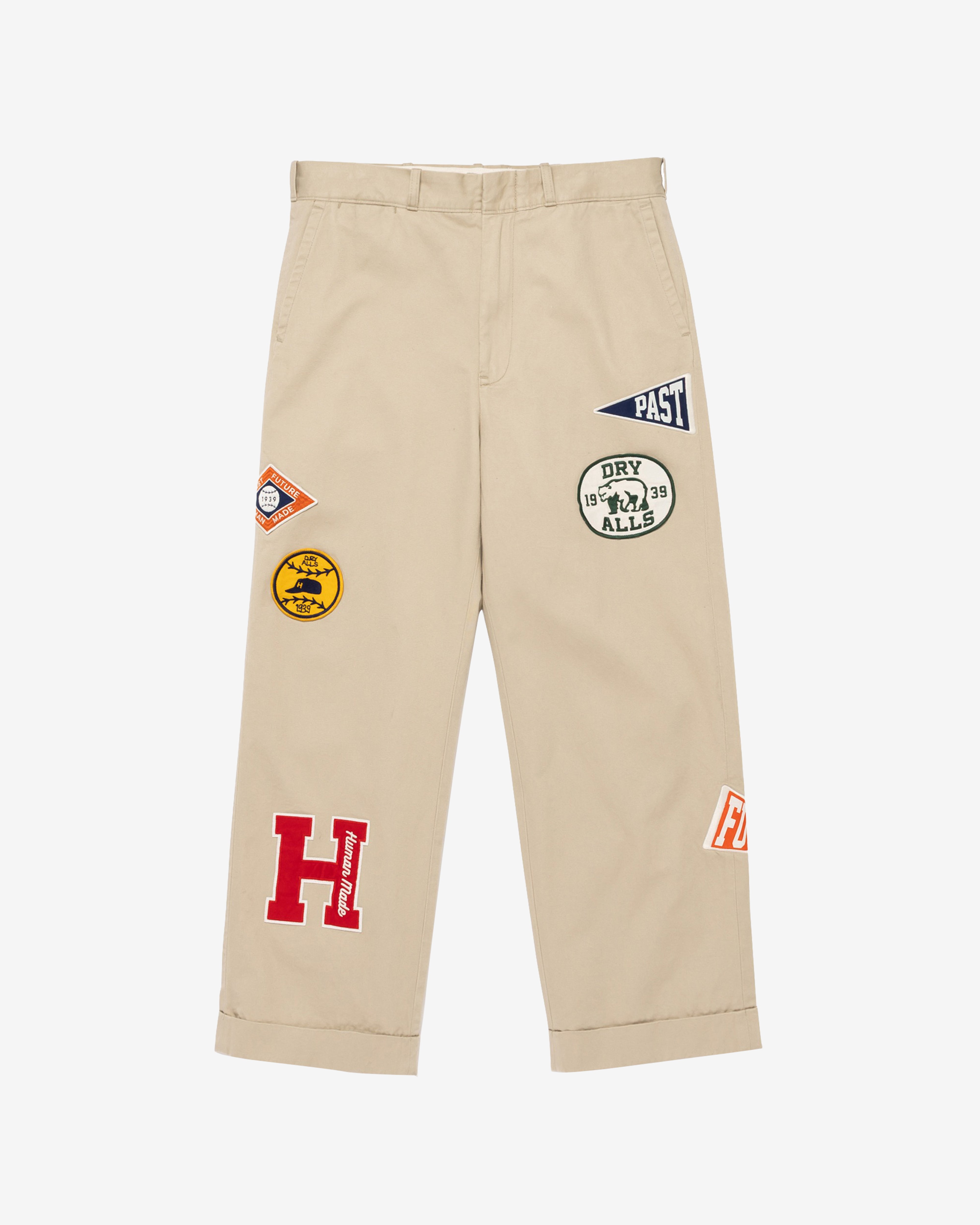 Human Made: Men's College Pants (Beige) | DSMNY E-SHOP