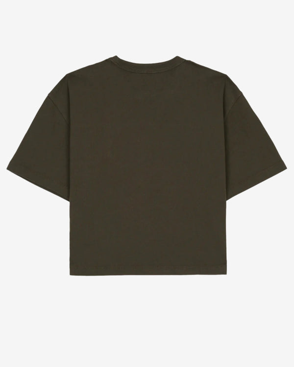Brain Dead - Men's Coach Cropped Football T-Shirt - (Dark Grey)