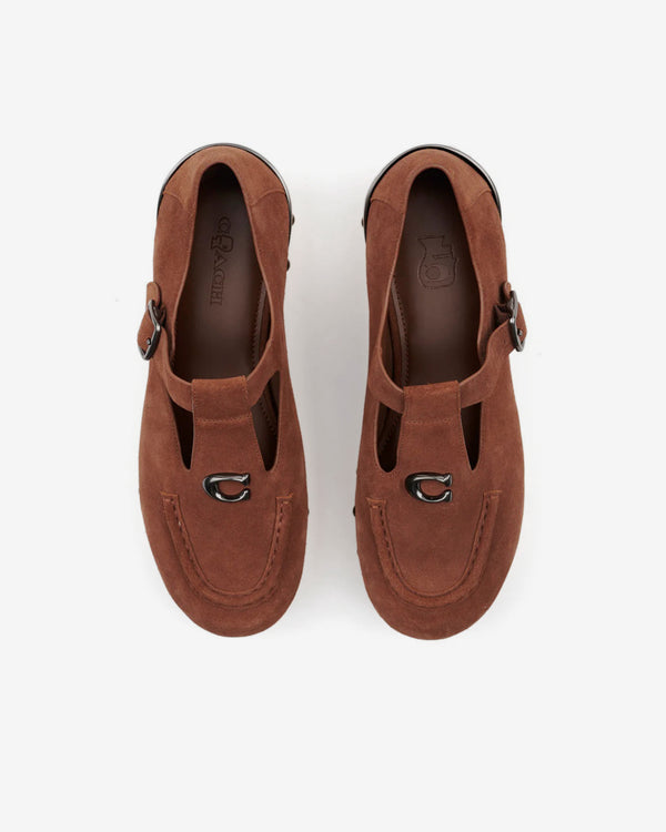 Brain Dead - Men's Coach Suede Wooden Mary Jane - (Vintage Brown)