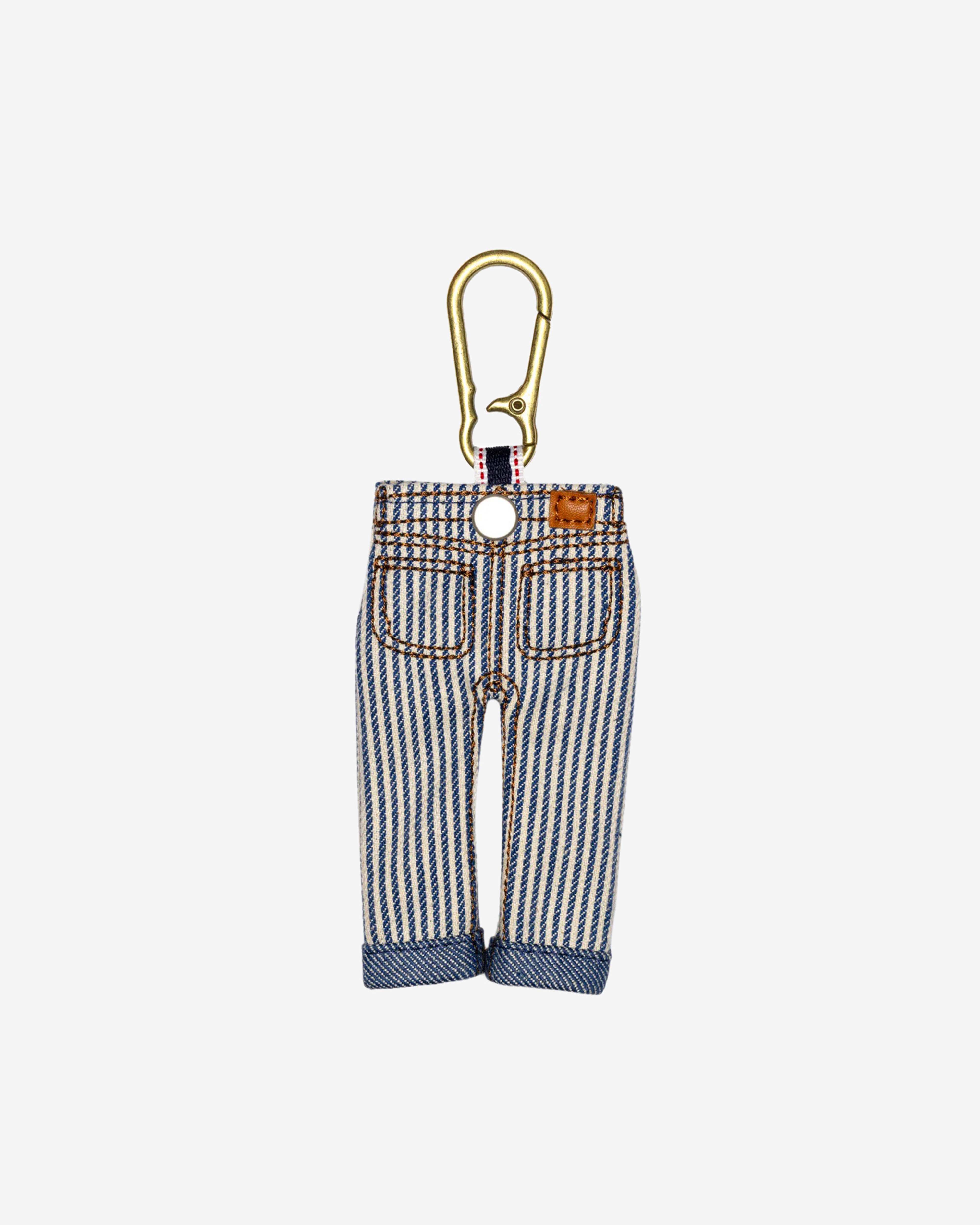 Brain Dead: Men's Type 00 Denim Keychain Charm (Hickory Stripe