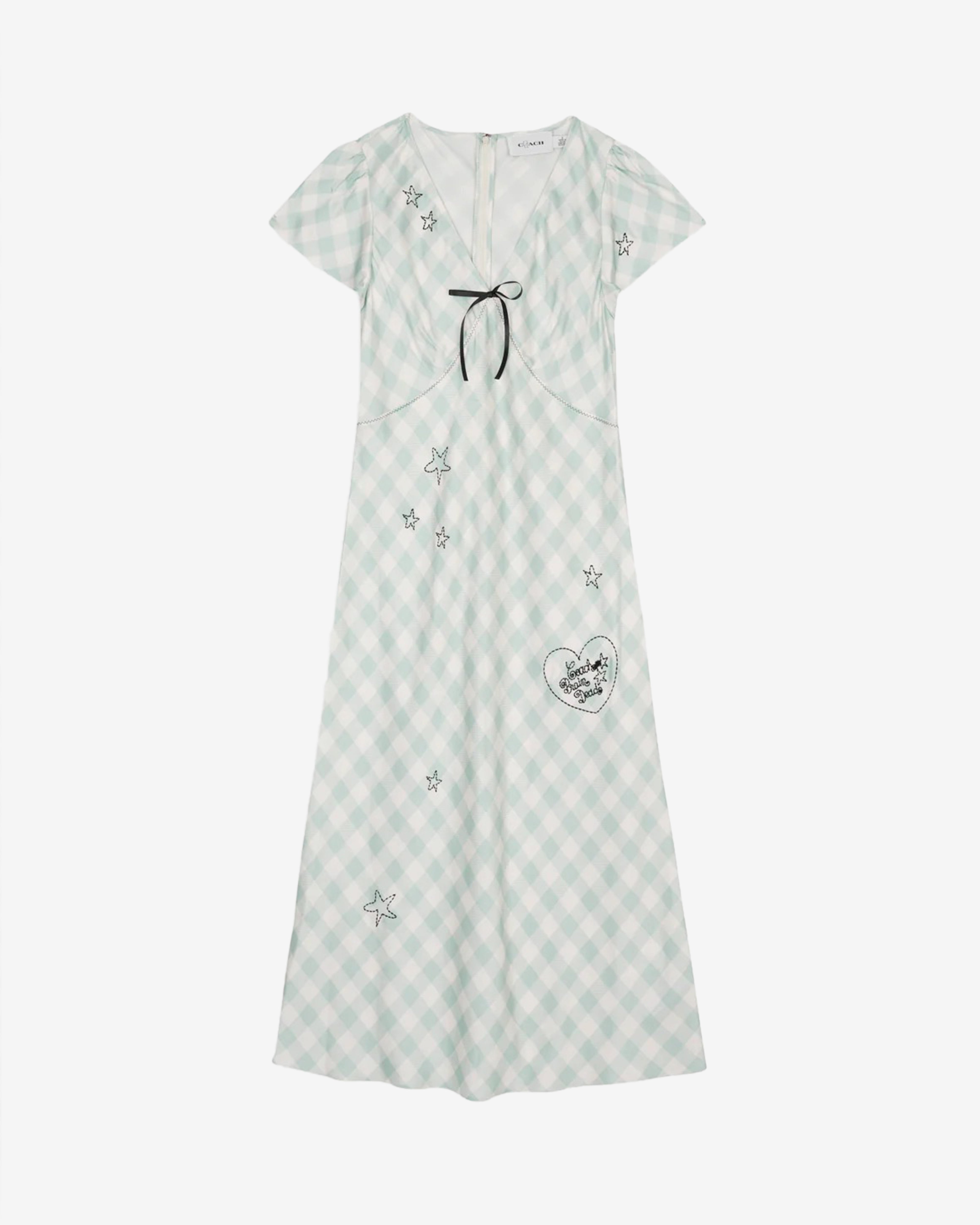 ブレインデッド Brain Dead: Women's Coach Embroidered Gingham Dress | DSMNY E-SHOP