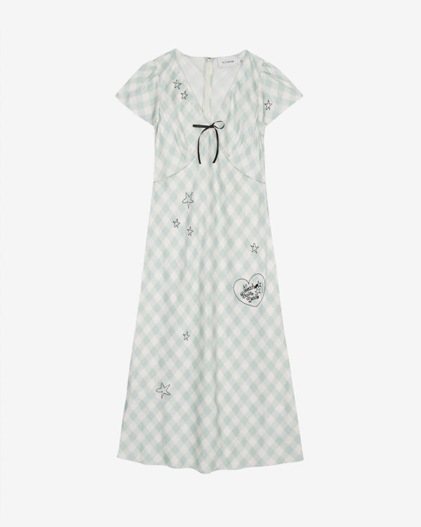 Brain Dead - Women's Coach Embroidered Gingham Dress