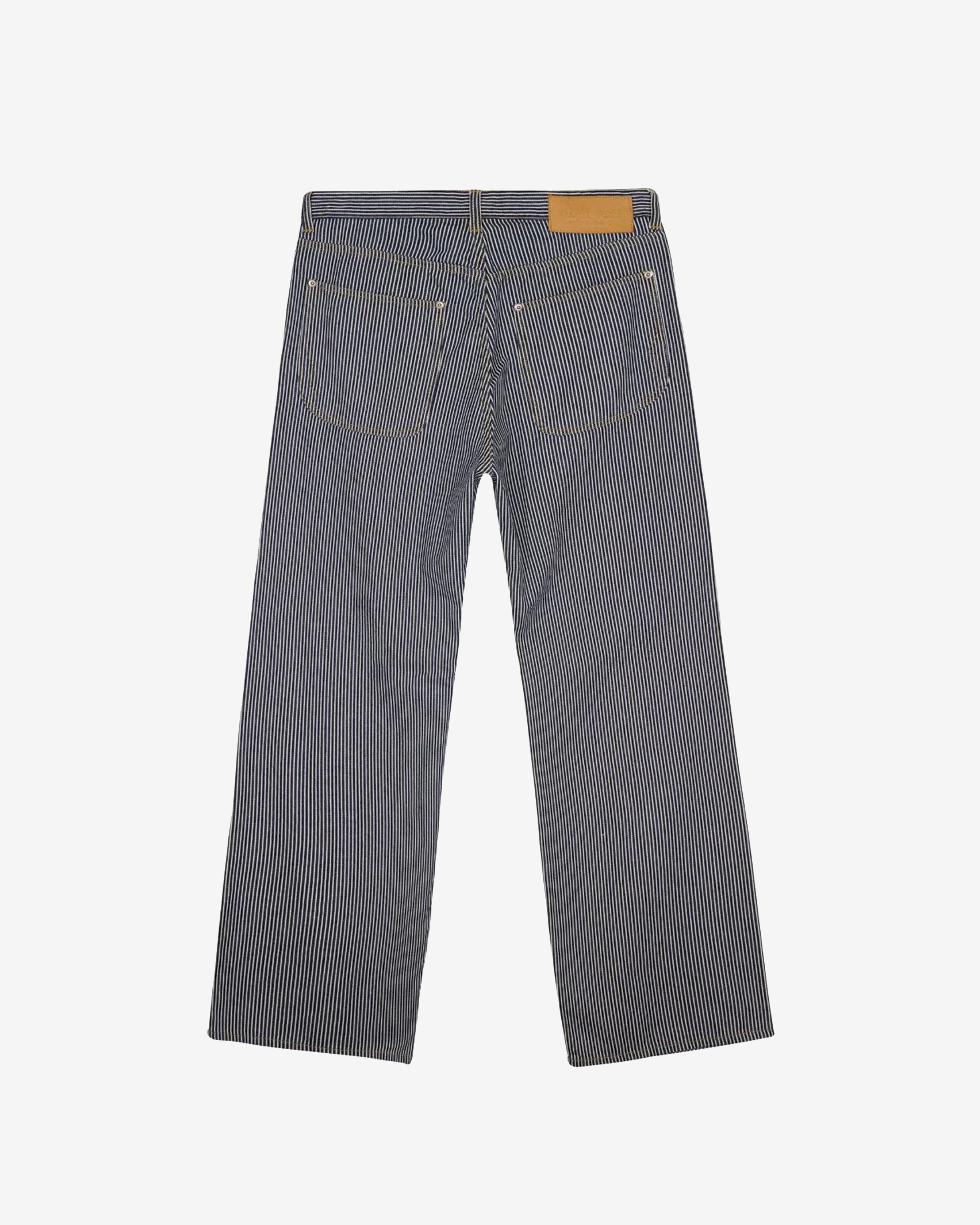 Brain Dead: Men's Type 00 Hickory Stripe Denim Pant (Navy) | DSMNY