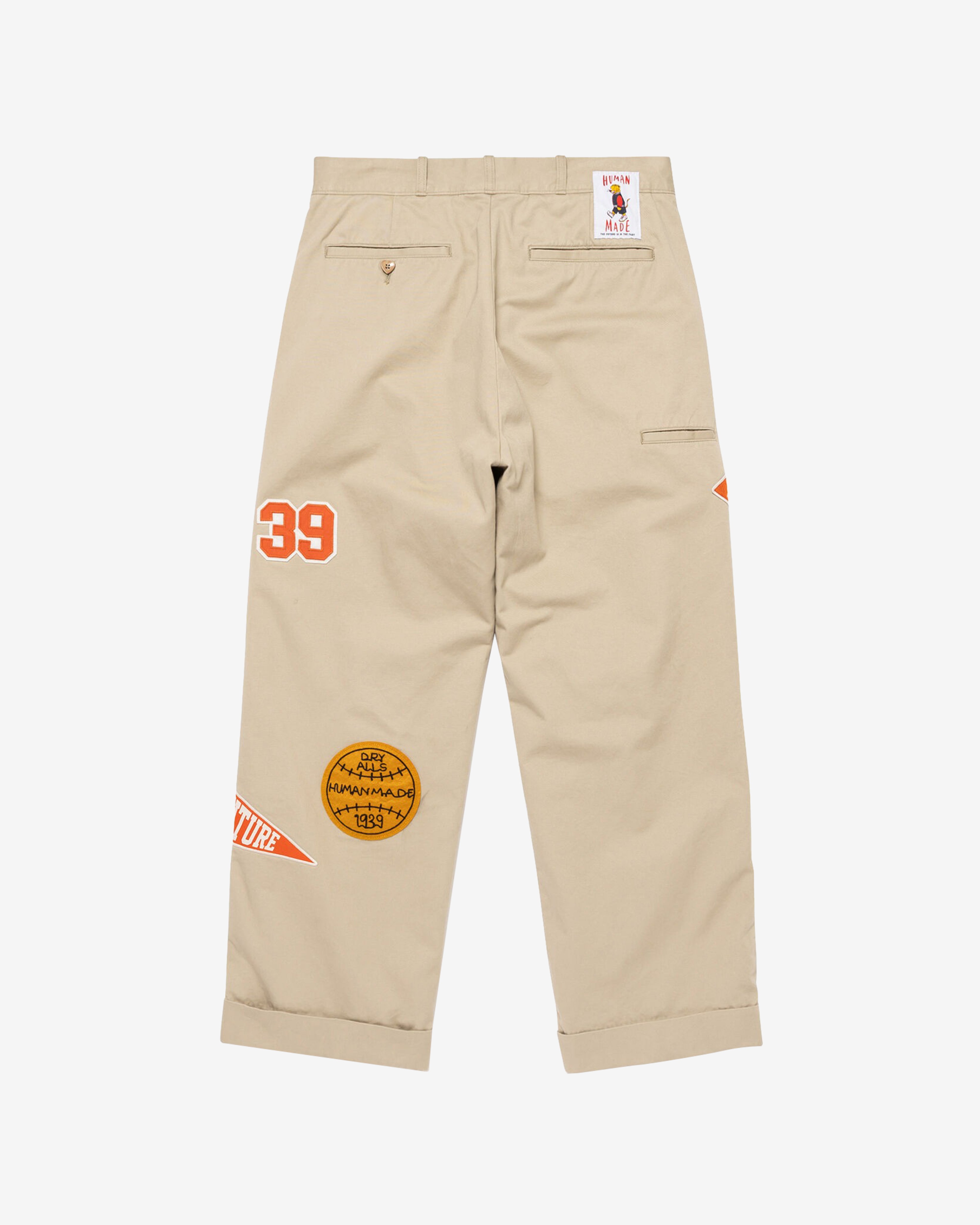 Human Made: Men's College Pants (Beige) | DSMNY E-SHOP