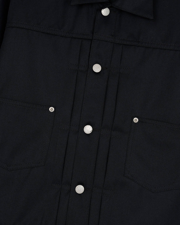 Brain Dead - Men's Serge Wool Trucker Jacket - (Black)