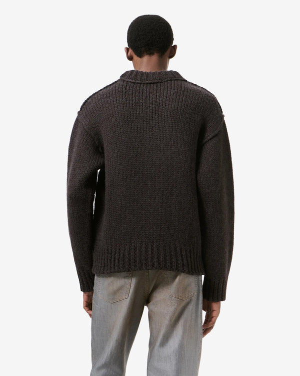 Our Legacy - Men's Mock Roundneck - (Brown Bear Mega Alpaca Wool)