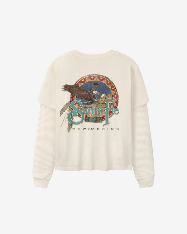 Cherry Los Angeles - Men's Santa Fe Layered Thermal T-Shirt - (Cream)