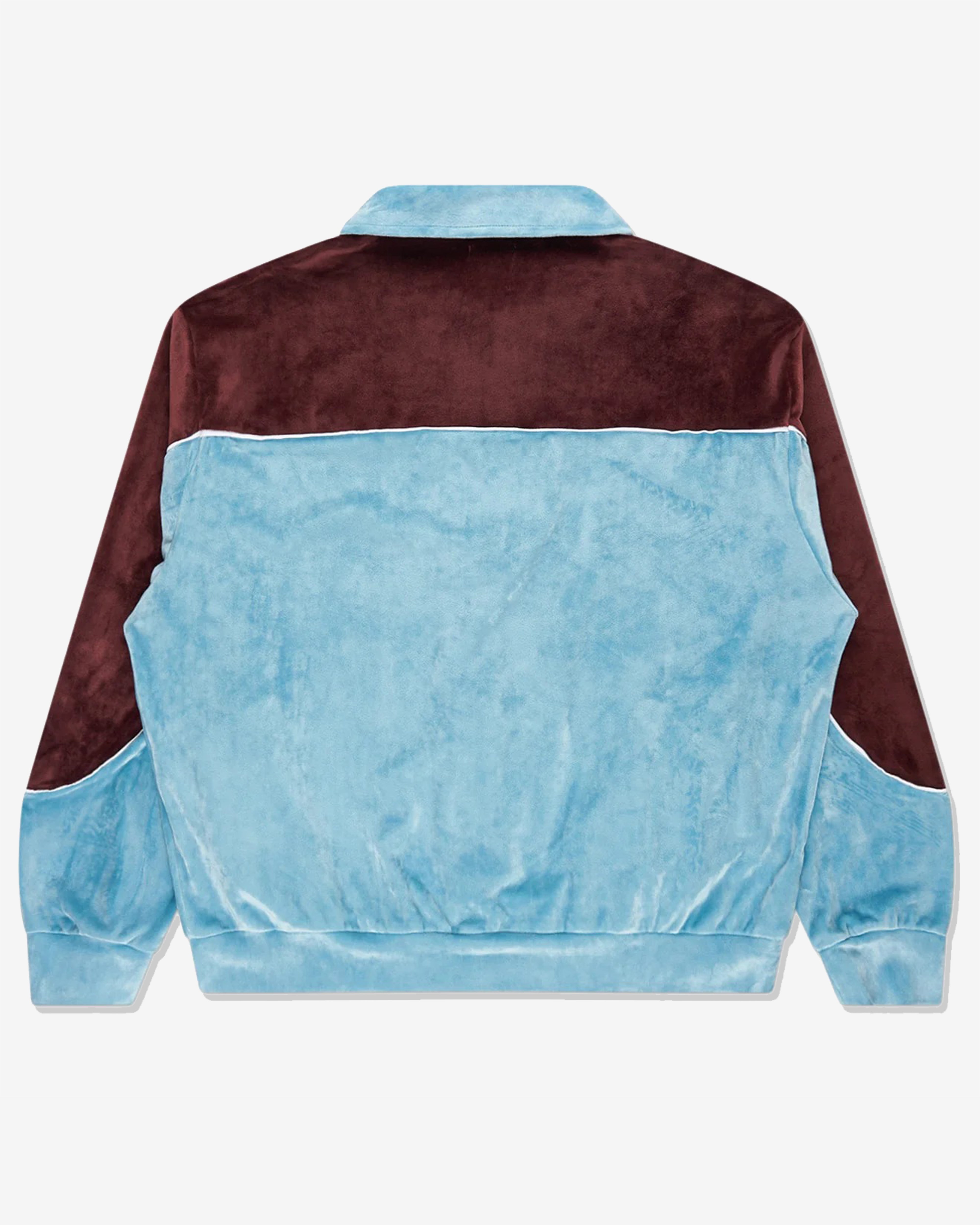Rassvet: Men's Velours Sports Jacket (Blue) | DSMNY E-SHOP
