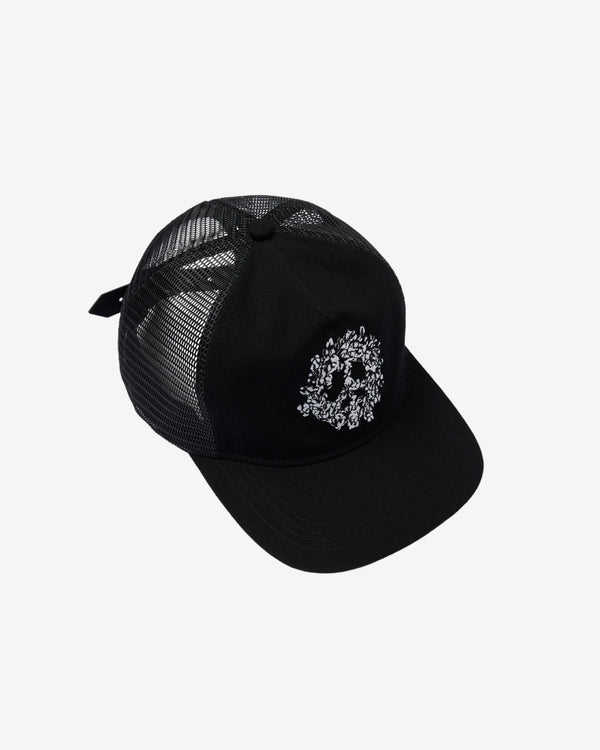 Denim Tears - Men's Peace Wreath Trucker Hat - (Black)