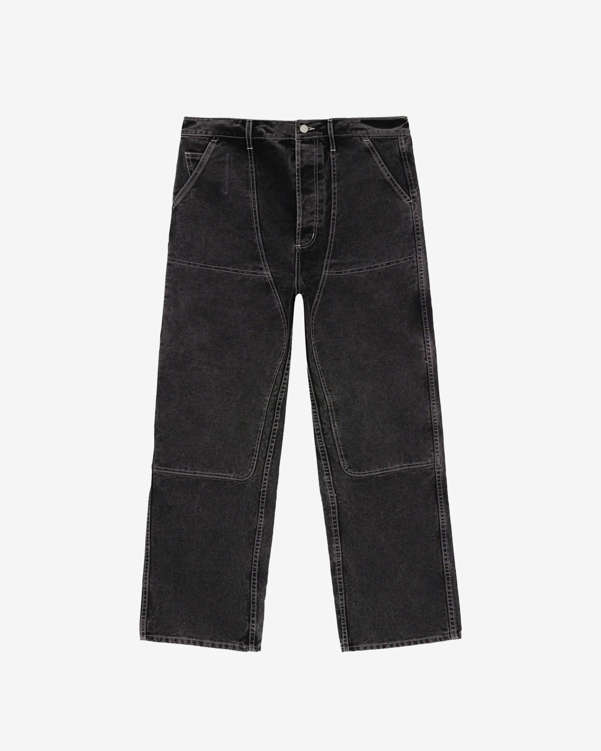 Brain Dead - Men's Type 02 Canvas Pant - (Washed Black) view 1, Click to Zoom in
