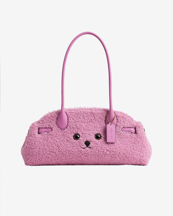 Brain Dead - Women's Coach Shearling Empire Carryall 34 - (Fuchsia)