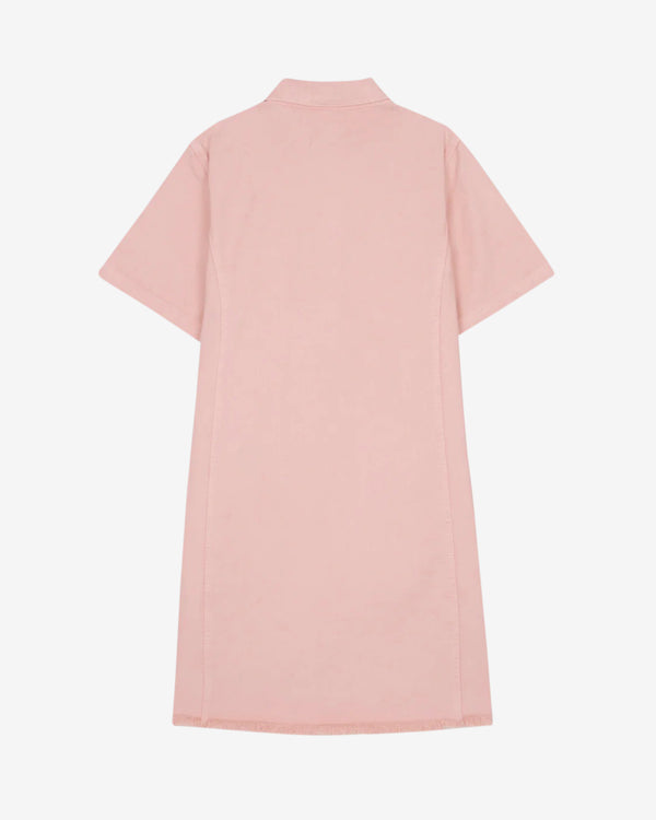 Brain Dead - Women's Coach Short Sleeve Denim Mini Dress - (Pink)