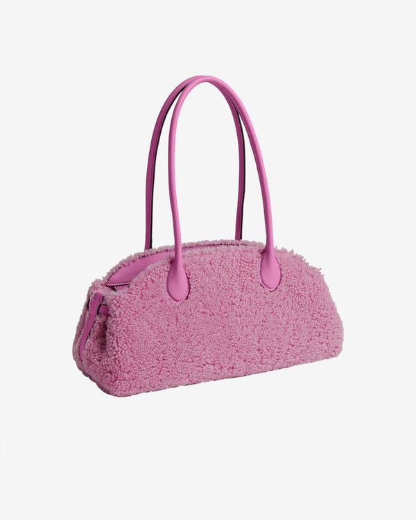 Brain Dead - Women's Coach Shearling Empire Carryall 34 - (Fuchsia)