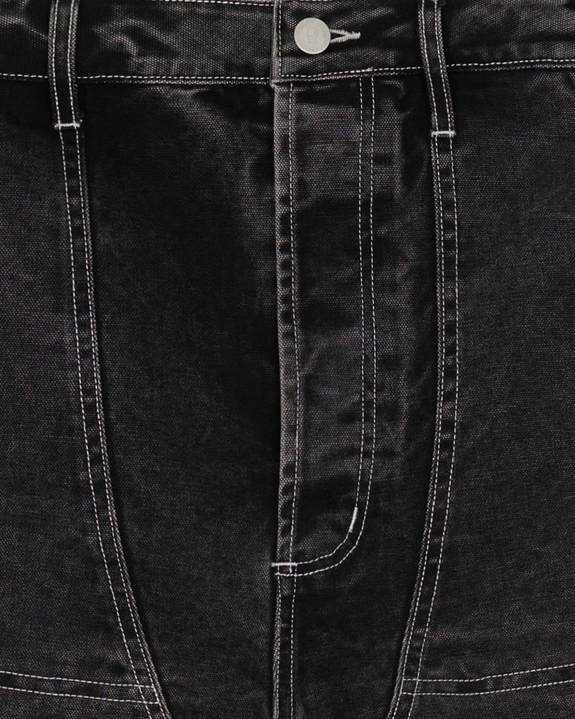 Brain Dead - Men's Type 02 Canvas Pant - (Washed Black) view 3, Click to Zoom in