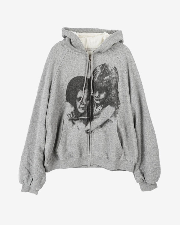 Basketcase - Men's Embrace Zip-Up - (Heather Grey)