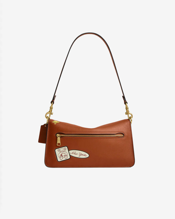 Brain Dead - Women's Coach Soft Tabby Shoulder Bag 26 - (Amber Brown)