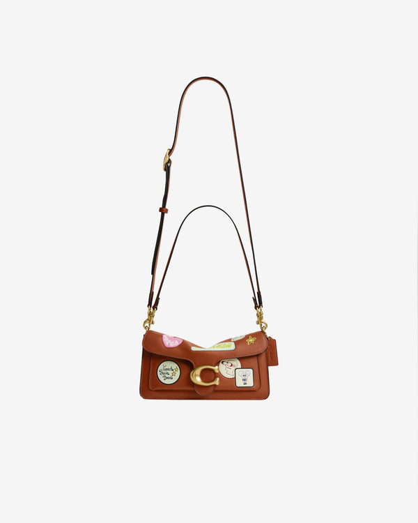 Brain Dead - Women's Coach Soft Tabby Shoulder Bag 26 - (Amber Brown)