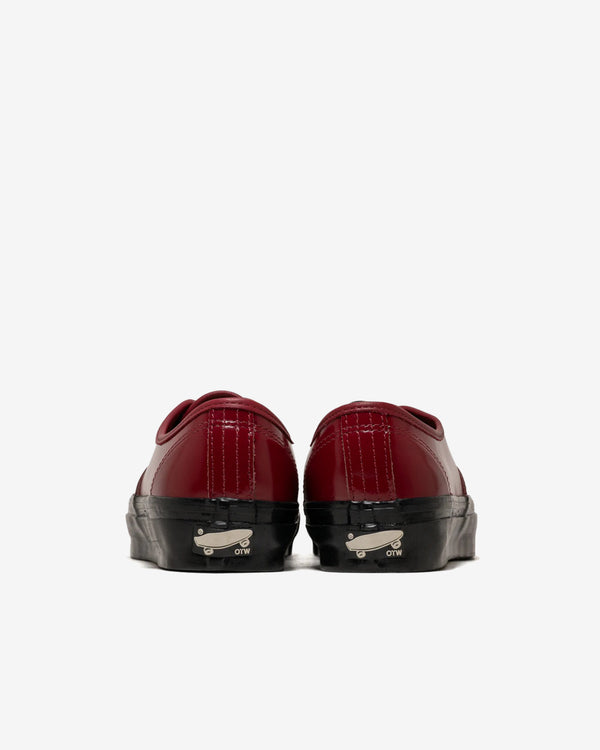 Vans - Men's Authentic Leather Brogues - (Gloss Bordeaux)