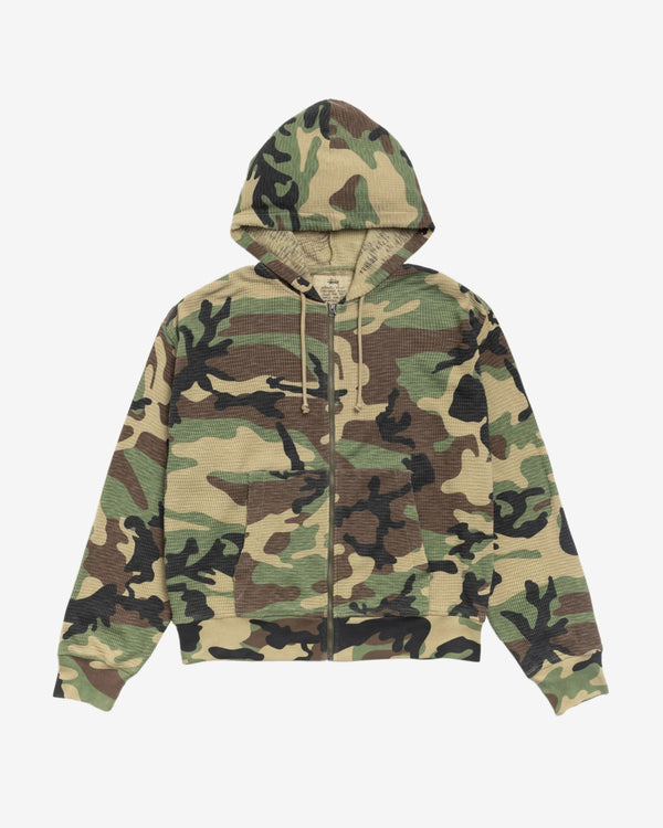 Stüssy - Men's Lightweight Thermal Hoodie - (Camo)