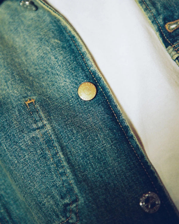 Brain Dead - Men's APC Selvedge Chore Jacket - (Washed Indigo)