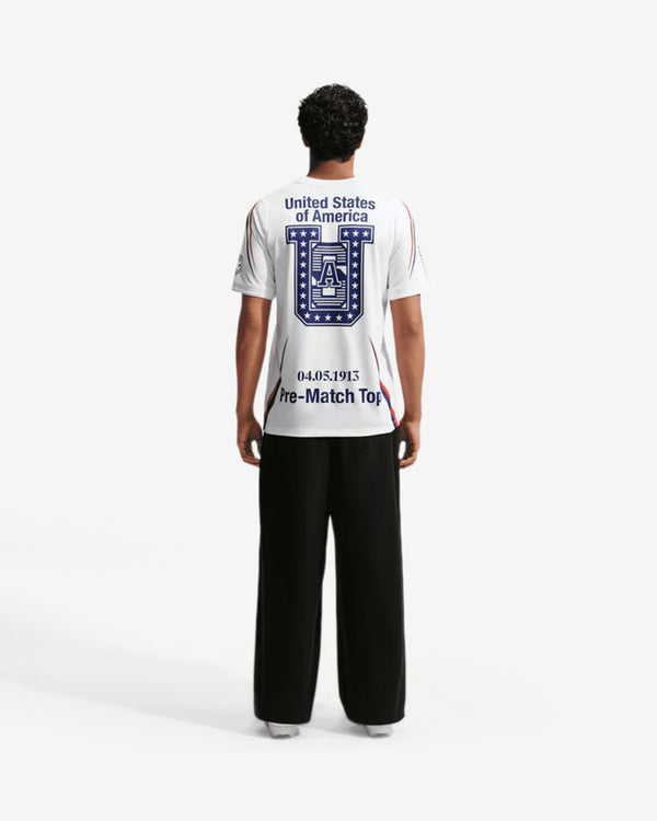 Nike - Men's VAA X USA Academy Pro Short-Sleeve Soccer Top - (White/Deep Royal Blue)