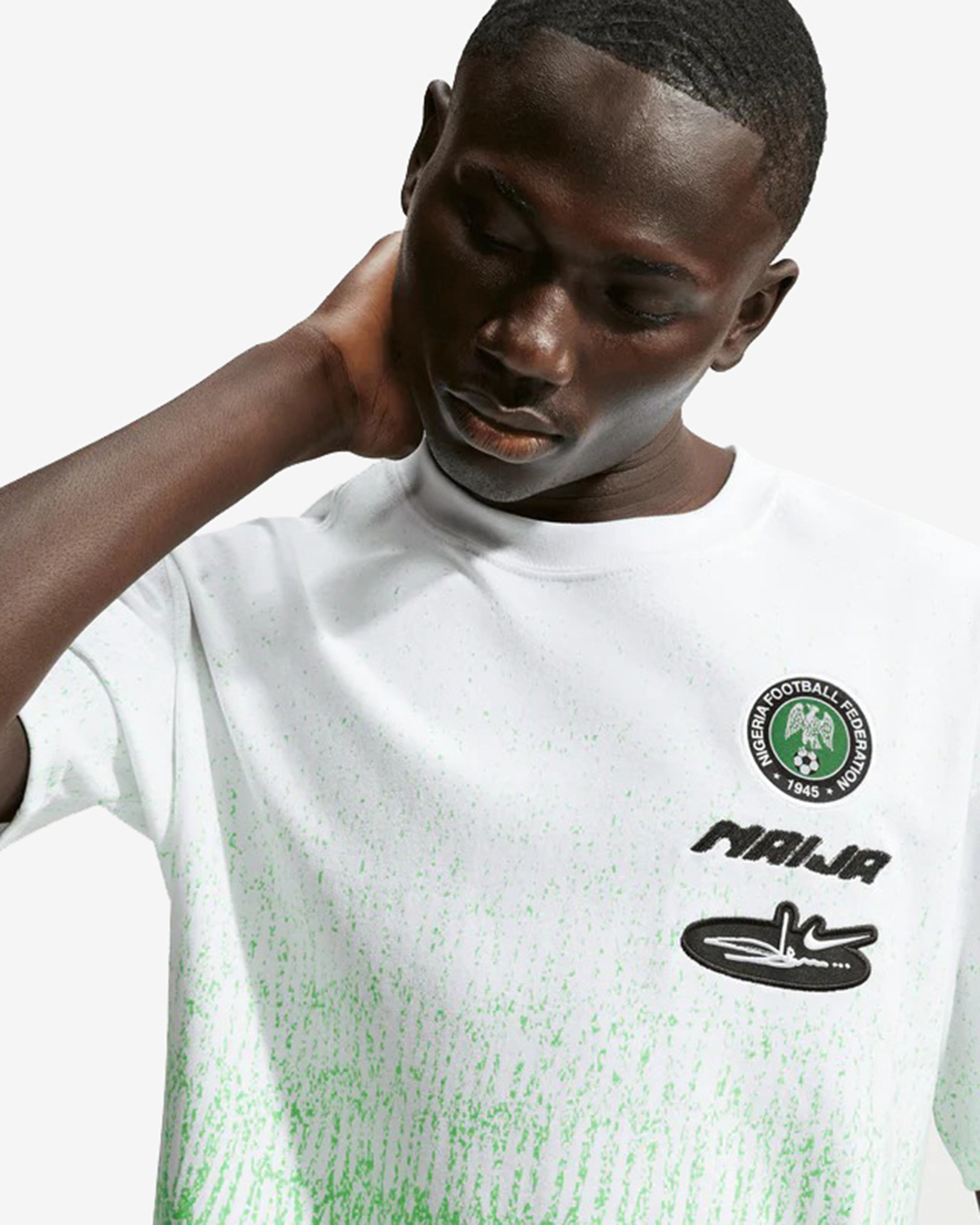 Nike: Men's Slawn X Nigeria T-Shirt (White) | DSMNY E-SHOP