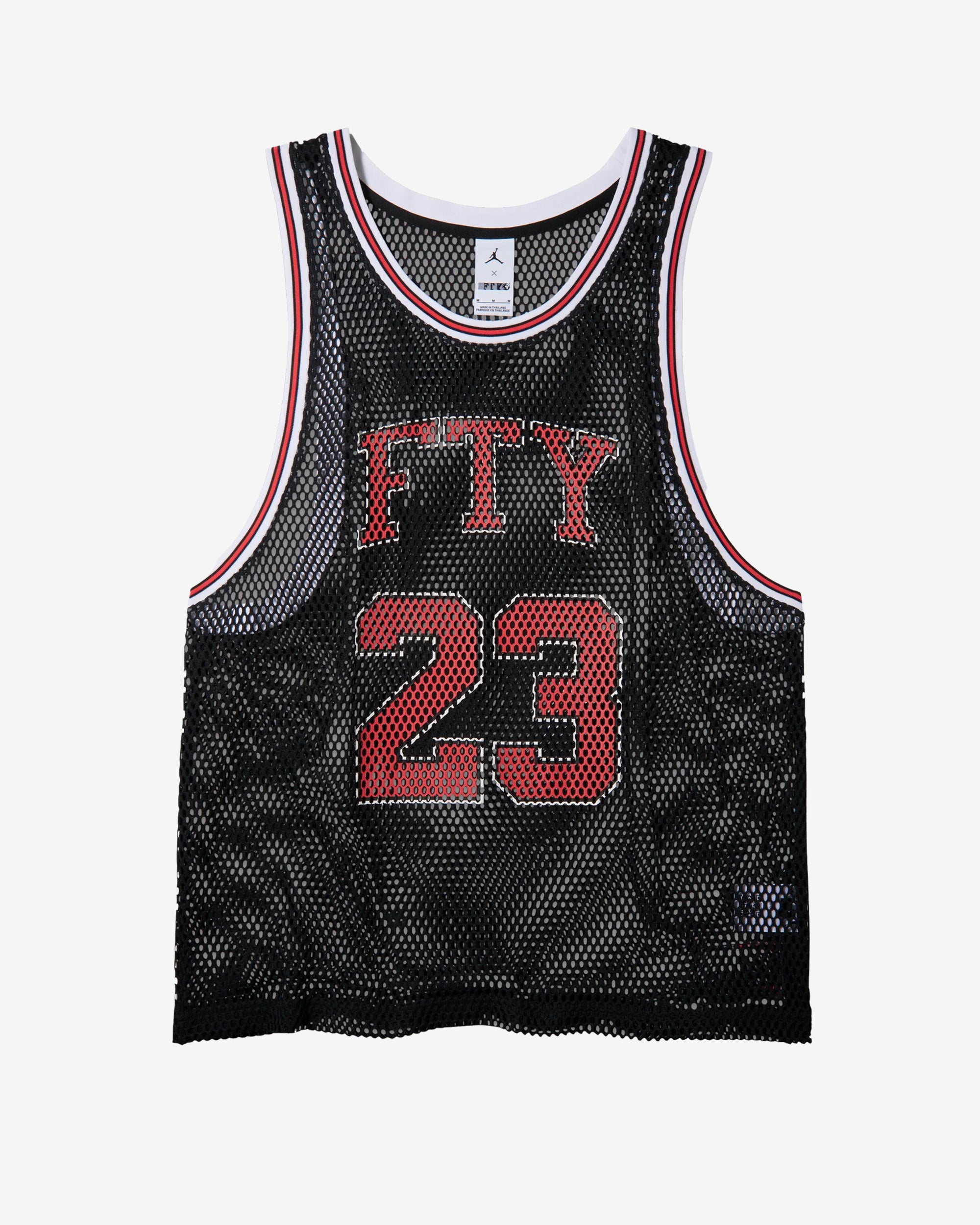 Jordan - Men's Free The Youth Basketball Jersey - (Black/Red) view 1, Click to Zoom in