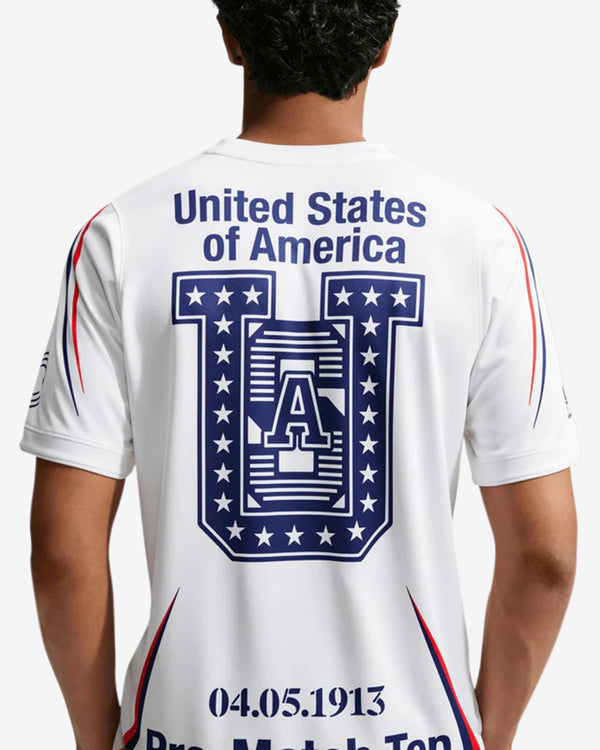 Nike - Men's VAA X USA Academy Pro Short-Sleeve Soccer Top - (White/Deep Royal Blue)