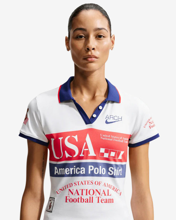 Nike - Women's VAA X USA Polo Shirt - (White/Challenge Red)