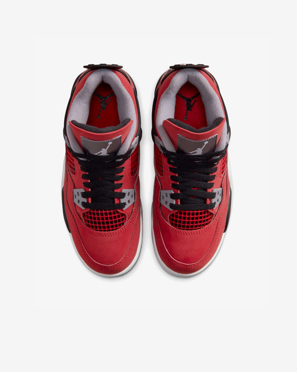 Nike - Kid's Air Jordan 4 Retro Toro Bravo GS Sneakers - (Fire Red/Black/Cement Grey)