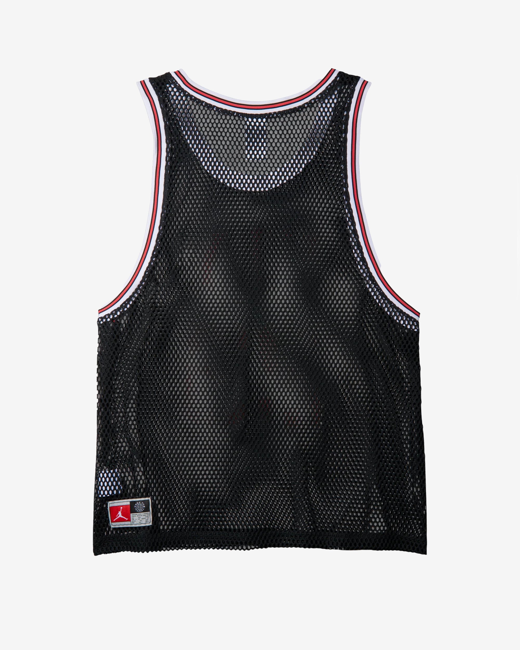 Jordan - Men's Free The Youth Basketball Jersey - (Black/Red) view 2, Click to Zoom in