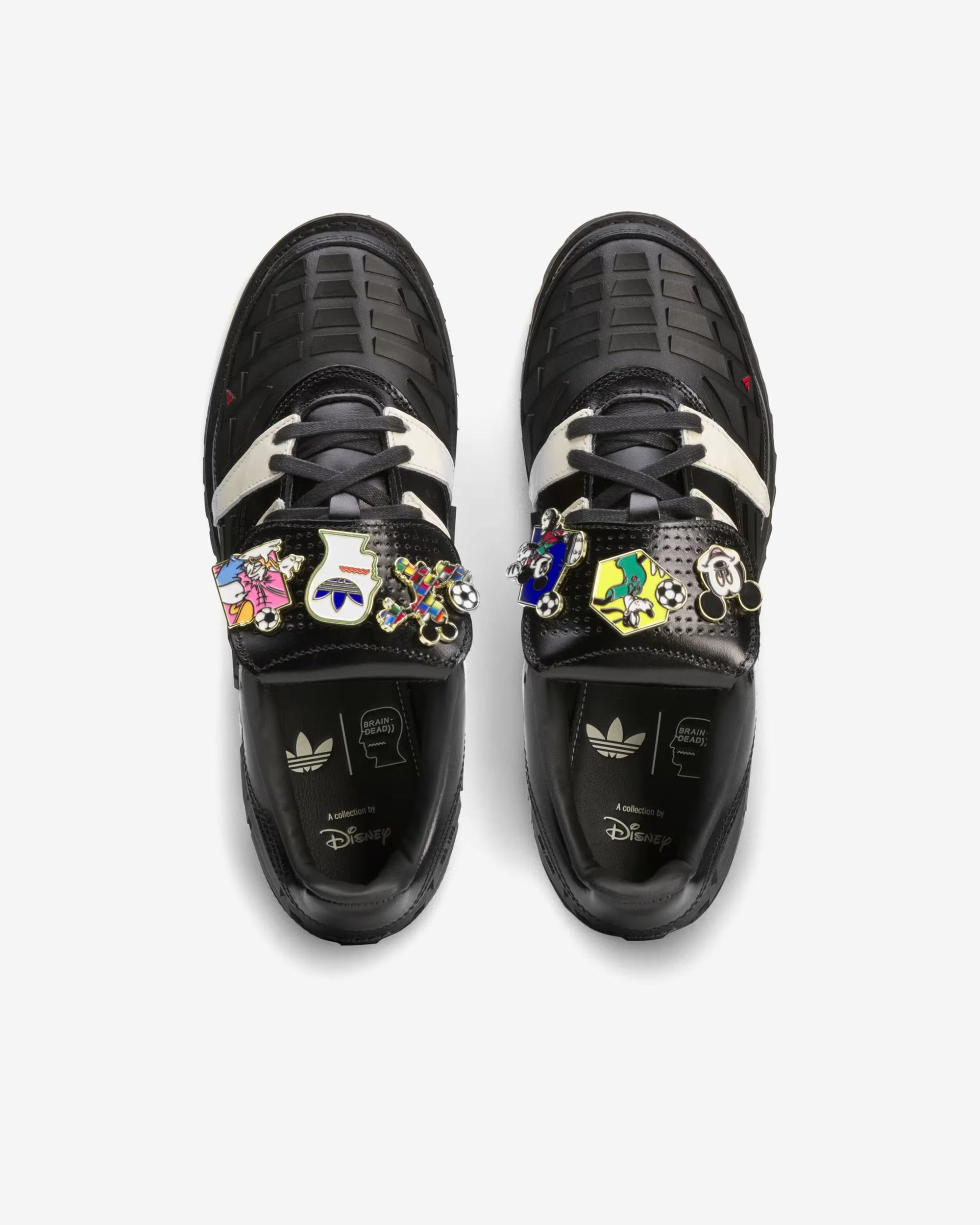 Brain Dead X Adidas X Disney - Men's Predator Sneakers - (Black/White) view 5, Click to Zoom in