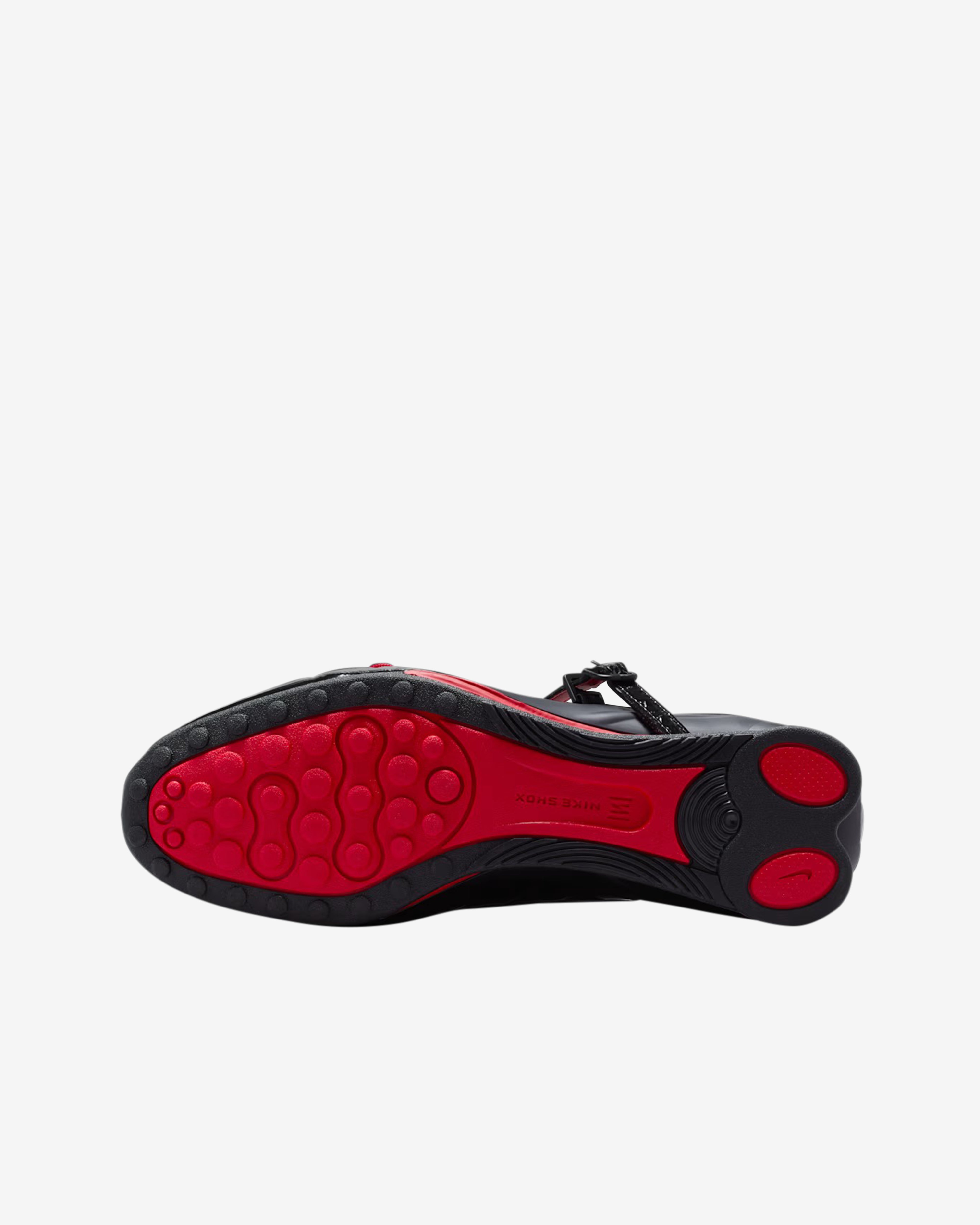 Nike: Women's LABELHOOD Shox Z Calistra Sneakers (Black/Red