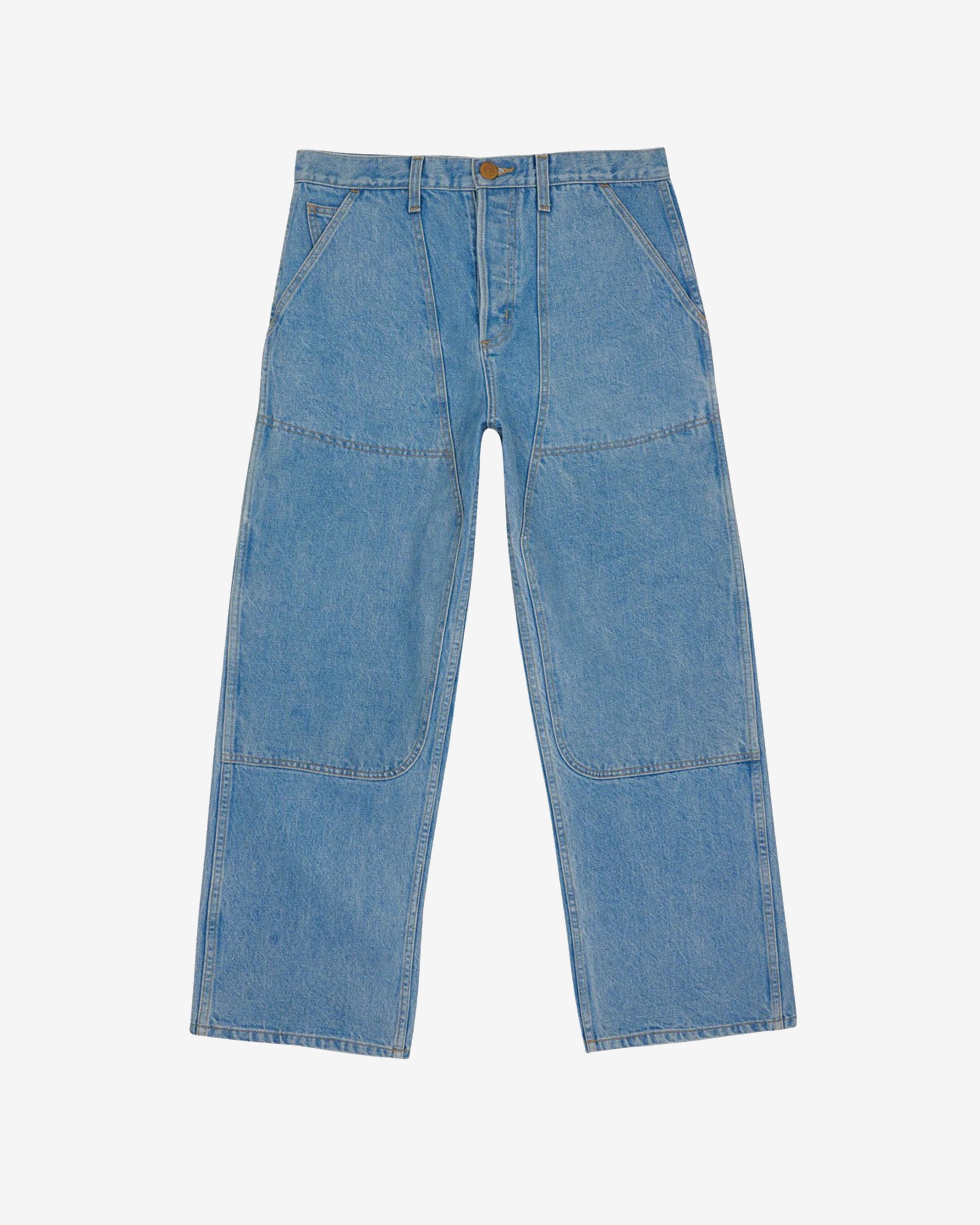 Brain Dead: Men's Type 02 14.7oz Denim Pant (Light Washed Indigo
