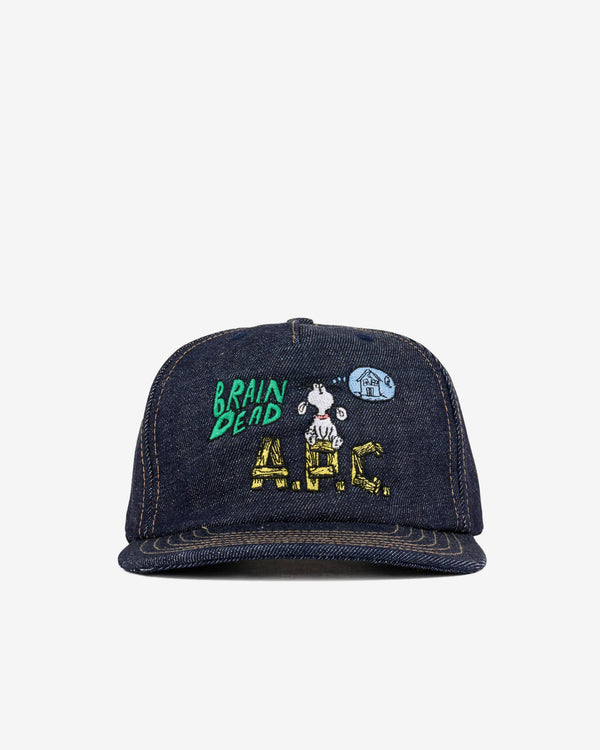 Brain Dead - Men's A.P.C. 5 Panel Hat - (Indigo)