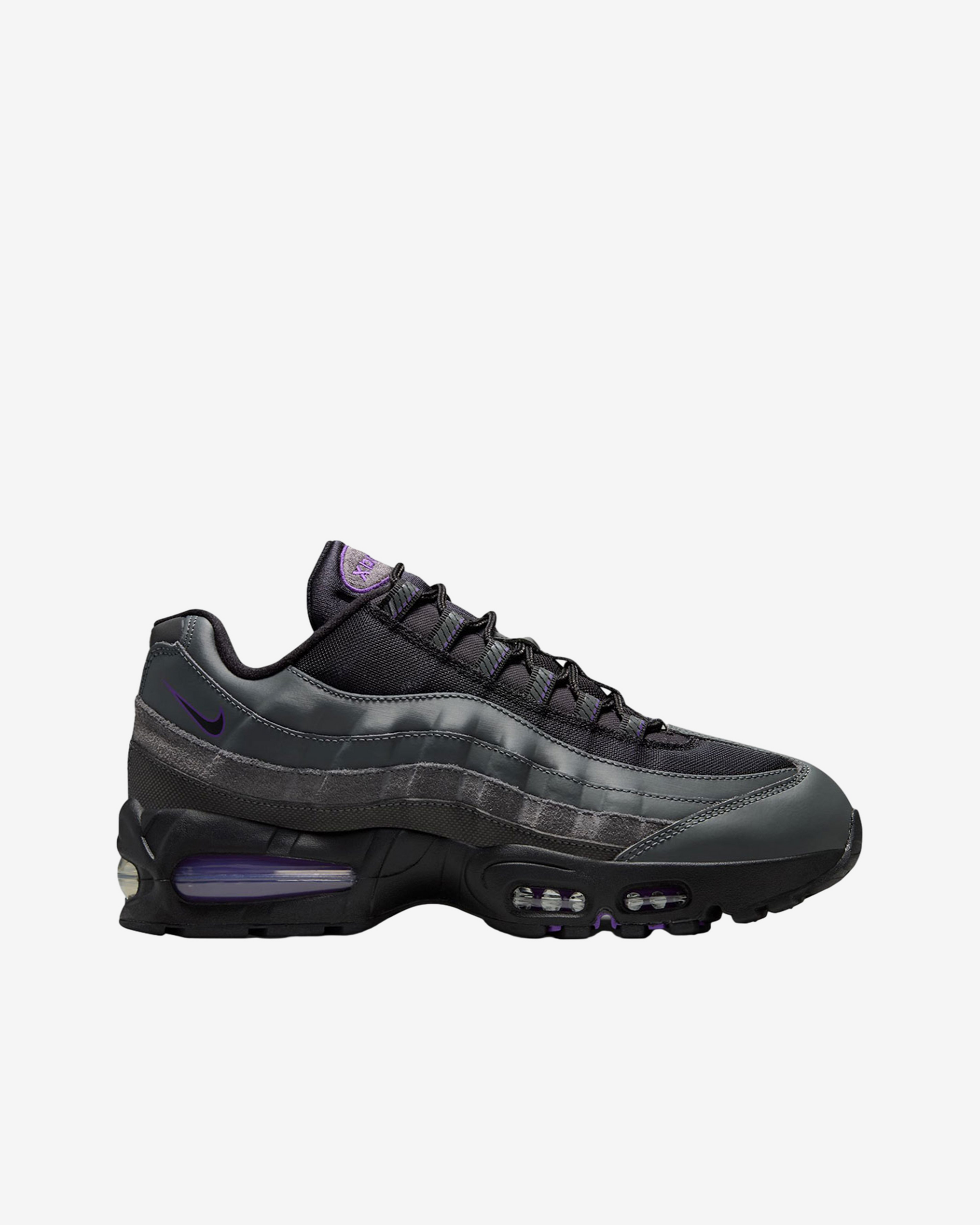 Nike : Men's Air Max 95 Big Bubble Sneakers (Black/Grey