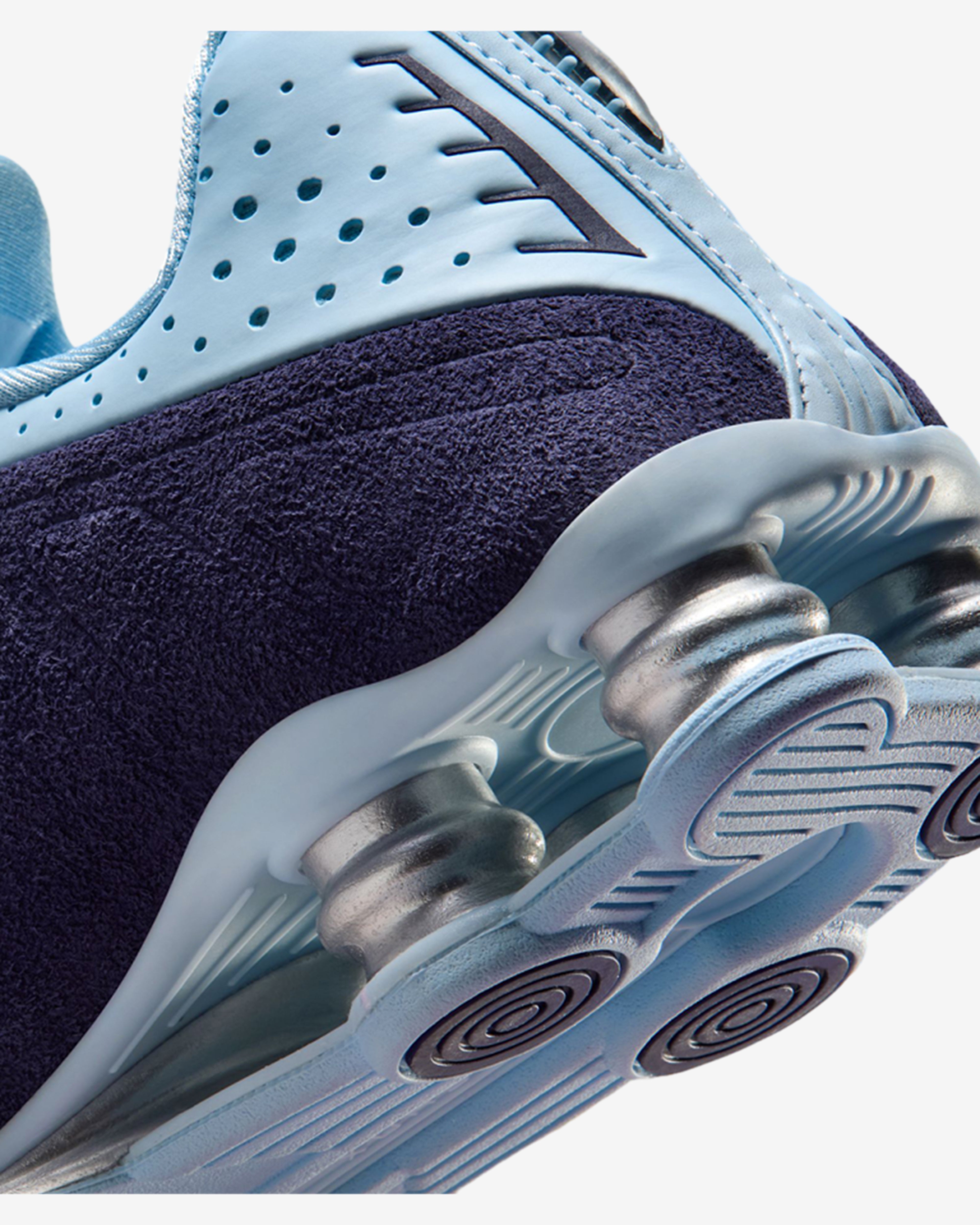 pink and blue nike shox