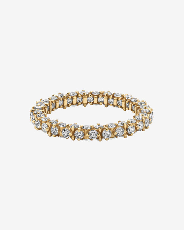 Ox - Large Exo Band Ring - (Yellow Gold)