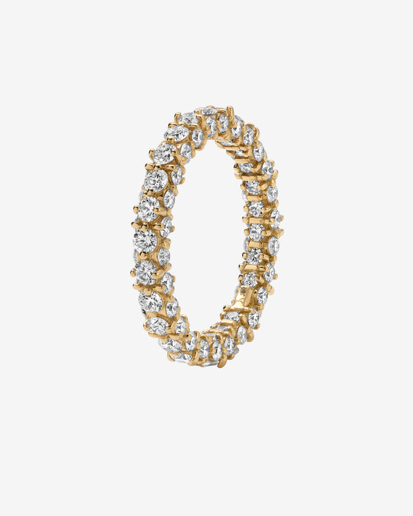 Ox - Large Exo Band Ring - (Yellow Gold)