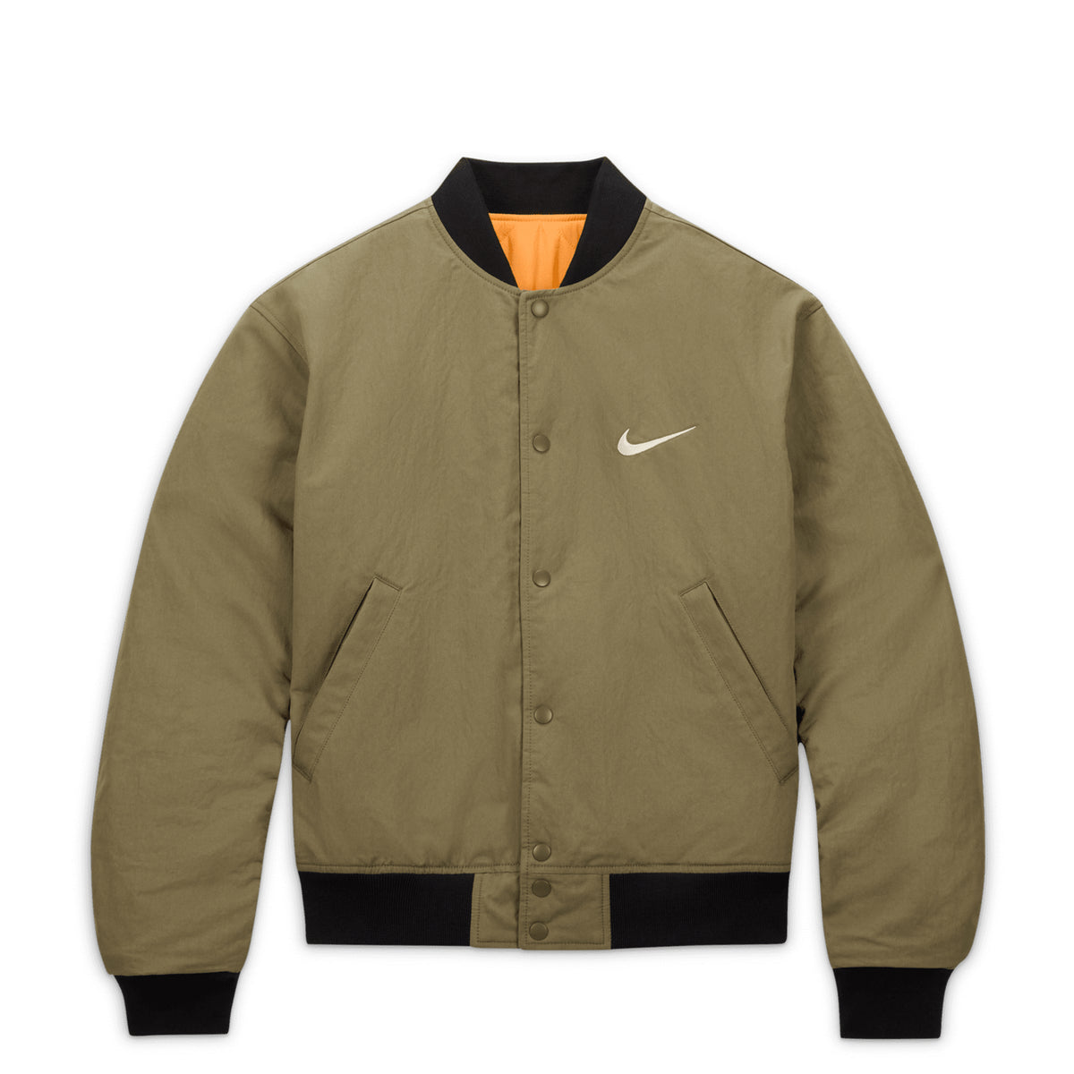 Nike: Stüssy Reversible Varsity Jacket (Medium Olive) | DSMNY E-SHOP