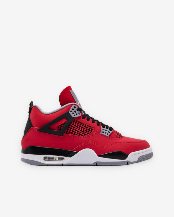 Nike - Men's Air Jordan 4 Retro Toro Bravo Sneakers - (Fire Red/Black/Cement Grey)