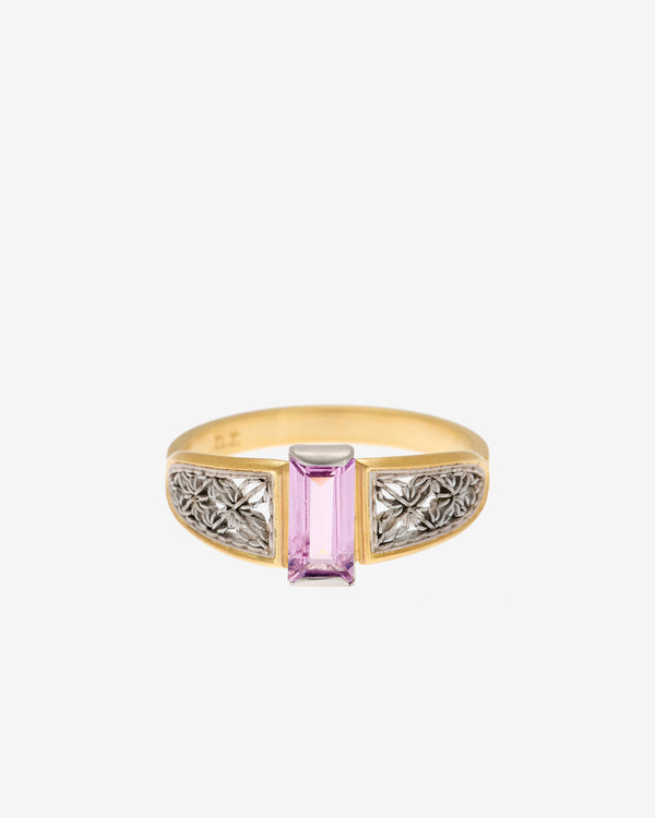 Nikolle Radi - Women's Sapphire Ring - (Yellow Gold/Platinum)