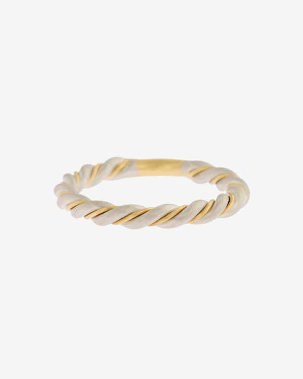 Nikolle Radi - Women's Twisted Ring - (Yellow Gold/Platinum)