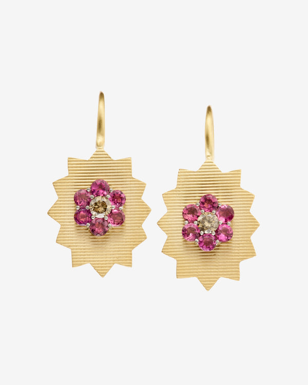 Nikolle Radi - Women's Fractal Earrings - (Gold)