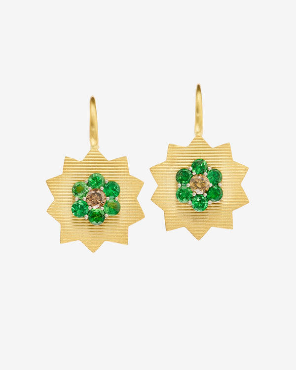 Nikolle Radi - Women's Fractal Earrings - (Gold)